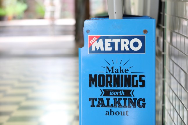 Metro free newspaper London England
