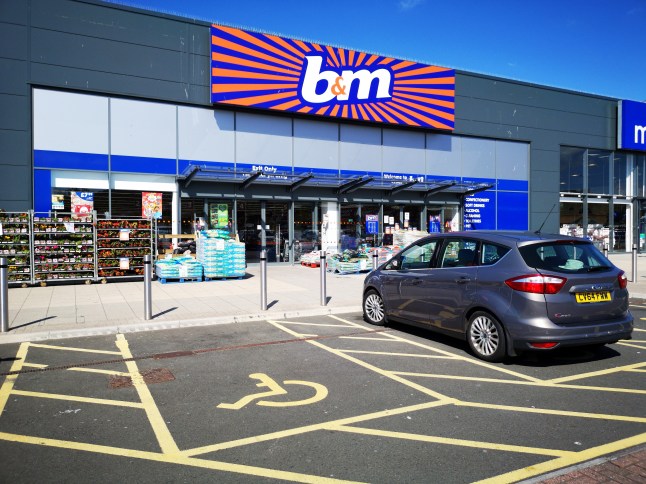 B&M storefront.