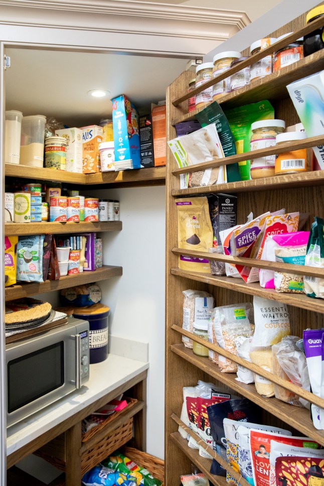 Metro - What's Cooking? Scott Harrison. Picture shows Scott's kitchen store cupboard. 12th May 2025. PHOTOGRAPH BY DANIEL JONES 2025 +44 (0)7815 853503 info@danieljonesphotography.co.uk www.danieljonesphotography.co.uk